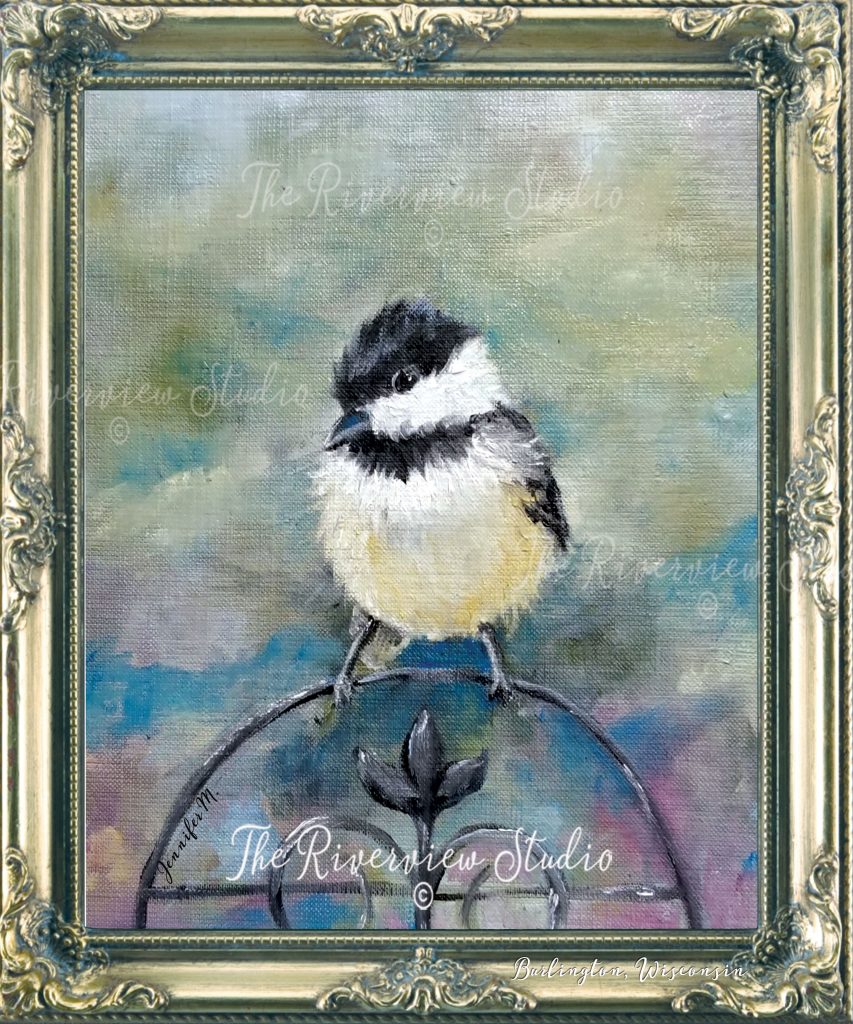 My little Chickadee -<a href="https://riverviewstudio.com/contact-2/" data-type="page" data-id="523"> <strong><span style="color:#ffffff" class="has-inline-color">Buy Now</span></strong></a>